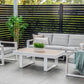 ANZIO 4 PIECE OUTDOOR SOFA SET/LOUNGE SET WHITE