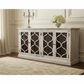 REINA GREYWASHED RECYCLED TIMBER/HERITAGE METAL 4-DOOR BUFFET/SIDEBOARD - MyChocolateWood