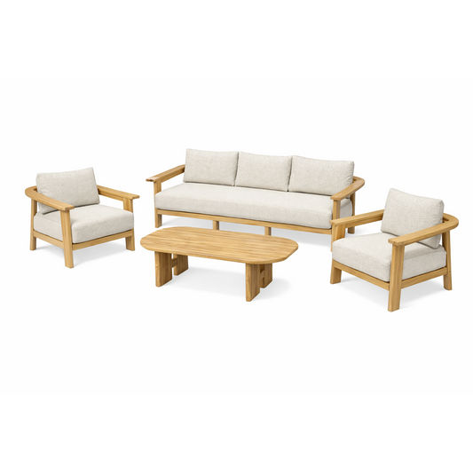 MERIDA 4 PIECE OUTDOORS LOUNGE SETTING - MyChocolateWood