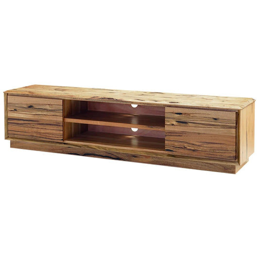 NERINDA MARRI TIMBER TV UNIT ETU - 2 DOORS - NATURAL - MyChocolateWood