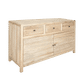 JOELLE 3-DRAWER 2-DOOR BUFFET/SIDEBOARD DISTRESSED NATURAL - MyChocolateWood