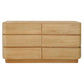 GATSBY SOLID MINDI TIMBER  6-DRAWER DRESSER/CHEST OF 6 DRAWERS WALNUT (Copy) - MyChocolateWood