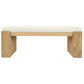 ADELLE SOLID MINDI TIMBER BENCH -SMALL - ALMOND 130CM - MyChocolateWood