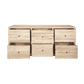 JOELLE 6-DRAWER DRESSER/CHEST OF 6 DRAWERS DISTRESSED NATURAL - MyChocolateWood
