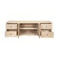 JOELLE 4-DRAWER 2-DOOR CABINET/SIDEBOARD/BUFFET DISTRESSED NATURAL - MyChocolateWood