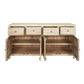 JOELLE 4-DRAWER 4-DOOR SIDEBOARD/BUFFET DISTRESSED NATURAL - MyChocolateWood
