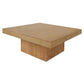 HUDSON SOLID MINDI WOOD ROUND COFFEE TABLE NATURAL 90CM - MyChocolateWood