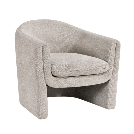 MAGNA CONTEMPORARY FABRIC ARMCHAIR /ACCENT CHAIR/OCCASIONAL CHAIR IN OAT - MyChocolateWood