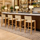 LAMIA BAR STOOL/COUNTER STOOL - NATURAL BEECHWOOD & WOVEN ROPE - MyChocolateWood