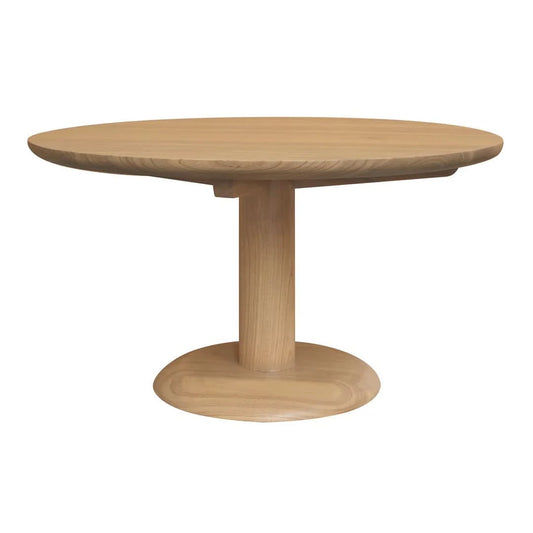 OSLO SOLID WHITE CEDAR ROUND COFFEE TABLE NATURAL 80CM - MyChocolateWood