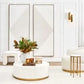 SOREN MARBLE PETITE SIDE TABLE - BRASS FRAME 90CM - MyChocolateWood