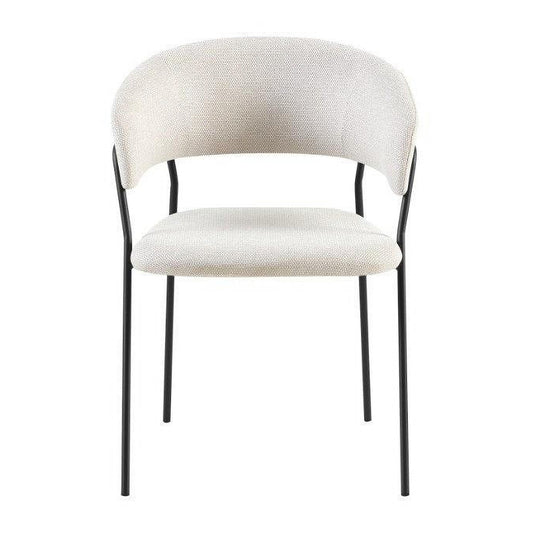 ELEKTRA BEIGE FABRIC DINING CHAIR
