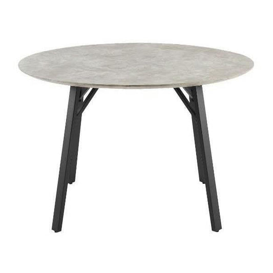 ELEKTRA GREY MARBLE LOOK ROUND DINING TABLE 120CM