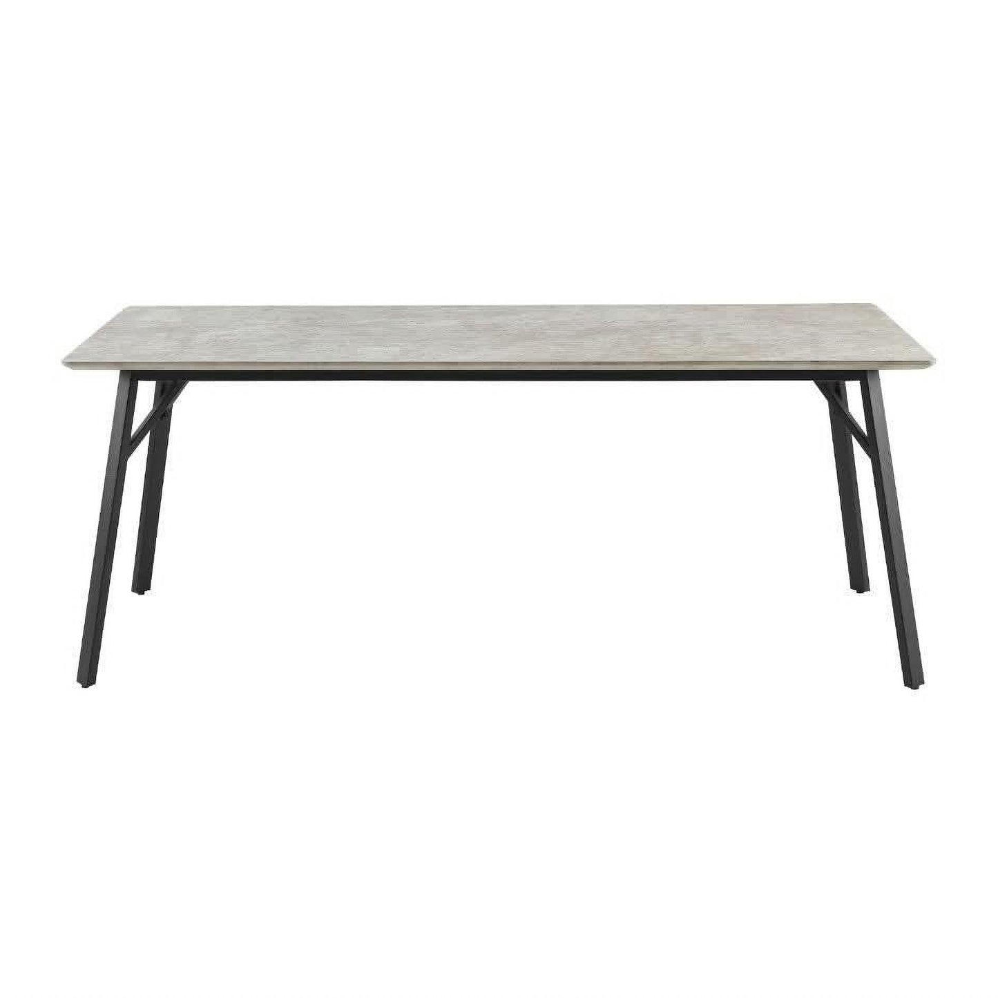 ELEKTRA GREY MARBLE LOOK RECTANGULAR DINING TABLE 200CM