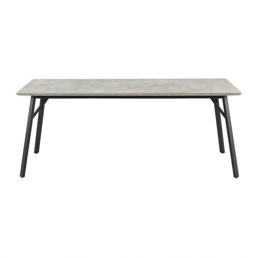 ELEKTRA GREY MARBLE LOOK RECTANGULAR DINING TABLE 200CM