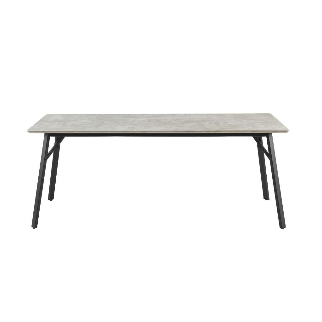 ELEKTRA GREY MARBLE LOOK RECTANGULAR DINING TABLE 200CM - MyChocolateWood