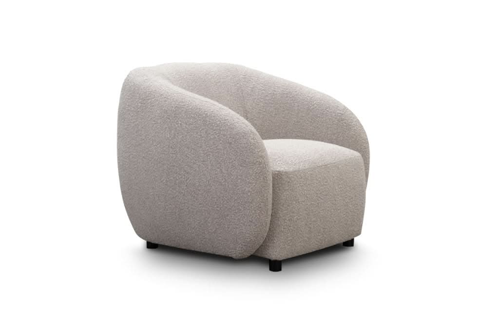 Suki Boucle Armchair in Quartz angle
