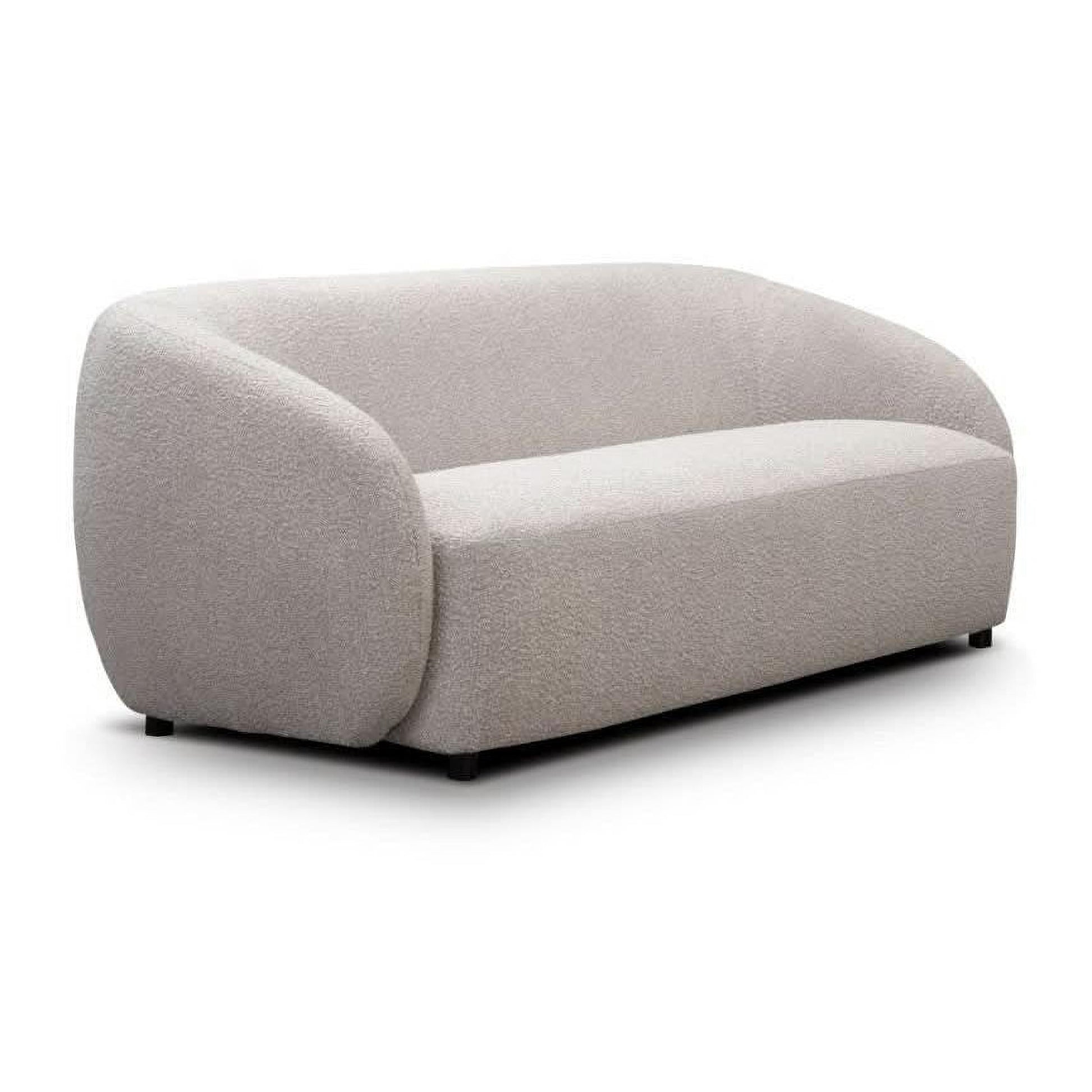 Suki Boucle 3-Seater Sofa in Quartz angle