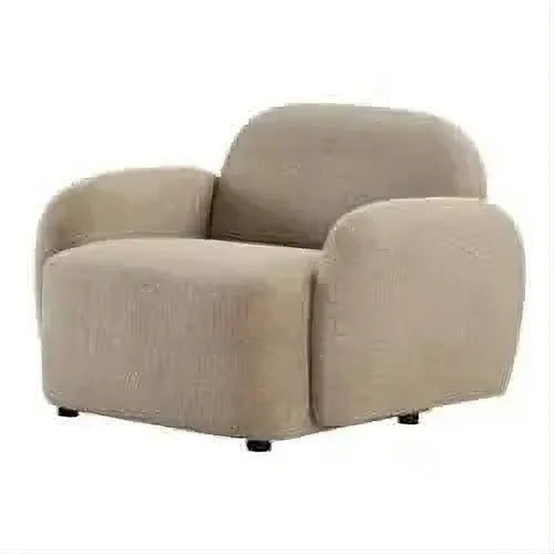 LORELEI CHENILLE ARMCHAIR/OCCSIONAL CHAIR TAUPE - MyChocolateWood