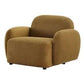 LORELEI CHENILLE ARMCHAIR/OCCASIONAL CHAIR TOFFEE - MyChocolateWood