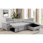 Sutton Fabric Corner Sofa with right hand facing chaise angle
