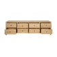 JOELLE 8-DRAWER LOWBOY/DRESSER/CHEST OF 8 DRAWERS DISTRESSED RUSTIC - MyChocolateWood
