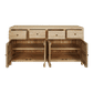 JOELLE 4-DRAWER 4-DOOR SIDEBOARD/BUFFET DISTRESSED RUSTIC - MyChocolateWood