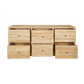 JOELLE 6-DRAWER DRESSER/CHEST OF 6 DRAWERS DISTRESSED RUSTIC - MyChocolateWood