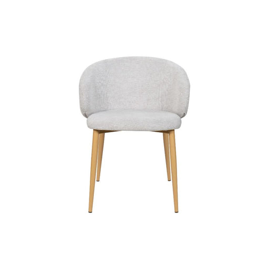 YODAH HAMPTON FABRIC DINING CHAIR TAUPE/OAK - MyChocolateWood