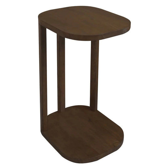 OSLO SOLID MINDI WOOD SIDE TABLE WHITE - MyChocolateWood