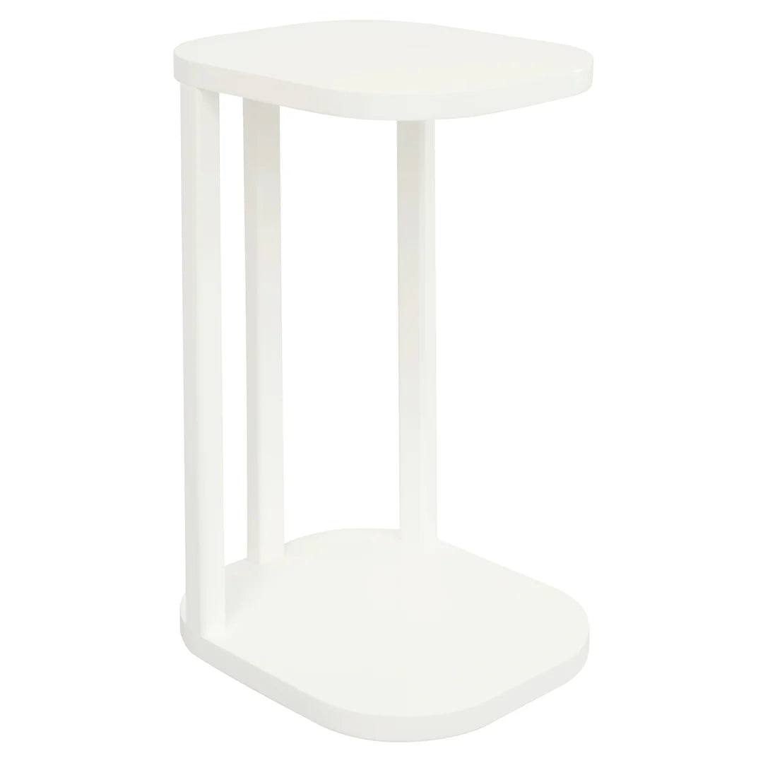 OSLO SOLID MINDI WOOD SIDE TABLE WHITE - MyChocolateWood