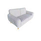 BARBOUR FABRIC 2-SEATER SOFA SILVER - MyChocolateWood