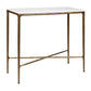 SOREN MARBLE SMALL CONSOLE TABLE/HALL TABLE - BRASS FRAME 90CM - MyChocolateWood
