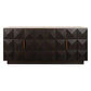 HAMPSHIRE TRAVERTINE/SMOKED OAK 4-DOOR BUFFET/SIDEBOARD - - MyChocolateWood