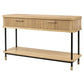 PEMBROKE OAK TIMBER 2-DRAWER CONSOLE TABLE HALL TABLE NATURAL - MyChocolateWood