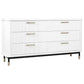 PEMBROKE OAK TIMBER 6-DRAWER CHEST OF DRAWERS  WHITE - MyChocolateWood