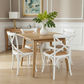 FITAN SOLID OAK SQUARE (90X90CM) DINING TABLE NATURAL - MyChocolateWood