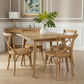 FITAN SOLID OAK SQUARE (90X90CM) DINING TABLE NATURAL - MyChocolateWood