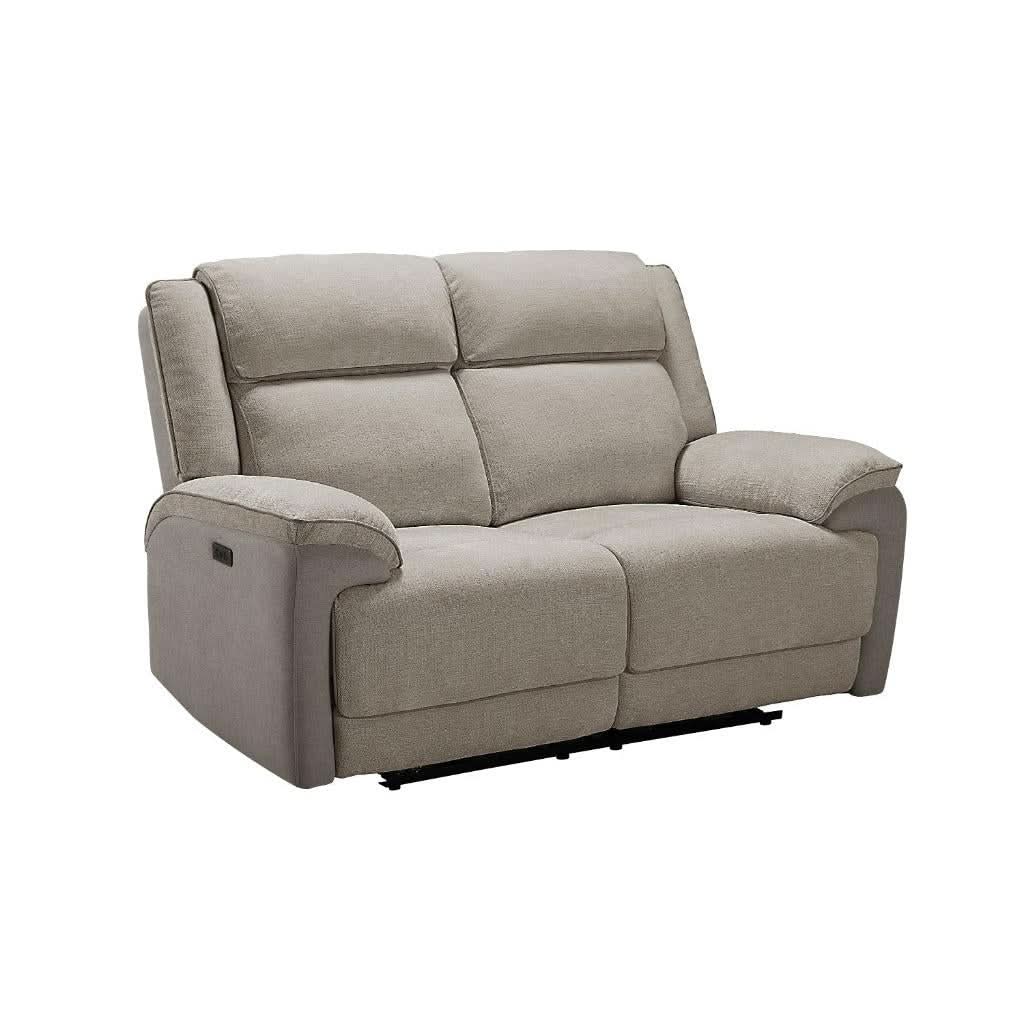 COLVOS 2-SEATER ELECTRIC RECLINER SOFA OYSTER COLOUR - MyChocolateWood