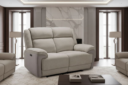 COLVOS 2-SEATER ELECTRIC RECLINER SOFA OYSTER COLOUR - MyChocolateWood