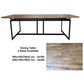JESPIE RECYCLED ELM & IRON DINING TABLE 200CM (Copy) - MyChocolateWood