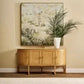 ENNIS OAK & OAK VENEER 4-DOOR BUFFET/SIDEBOARD OAK - MyChocolateWood