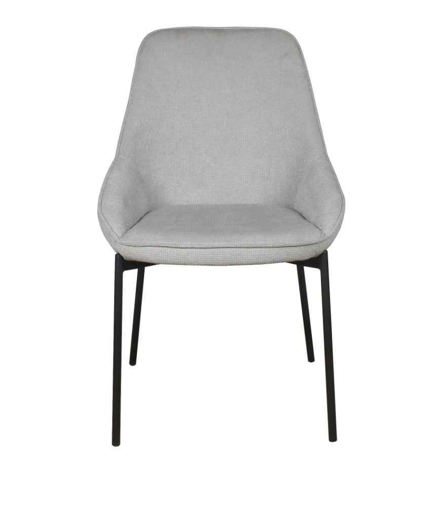 SLOANE DINING CHAIR LIGHT GREY - MyChocolateWood