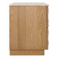 HAMPSHIRE TRAVERTINE/NATURAL OAK 2-DRAWER BEDSIDE TABLE - MyChocolateWood