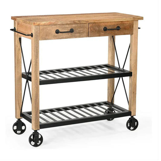 MEDGAR RECYCLED BUTLERS TROLLEY ON WHEELS