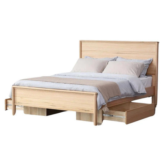 AMIAS NATURAL ASH TIMBER UNDER BED STORAGE DRAWER - MyChocolateWood