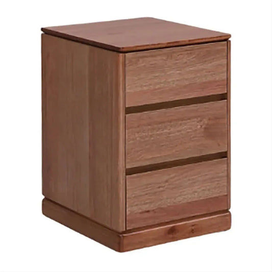 GILHELM ASH TIMBER HOME OFFICE PEDESTAL 3-DRAWER UNIT, CABINET LIGHT WALNUT - MyChocolateWood