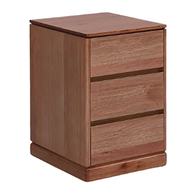 GILHELM ASH TIMBER HOME OFFICE PEDESTAL 3-DRAWER UNIT, CABINET LIGHT WALNUT - MyChocolateWood