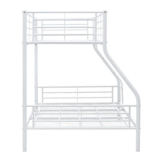 CURZON SINGLE OVER DOUBLE BUNK BEDS WHITE