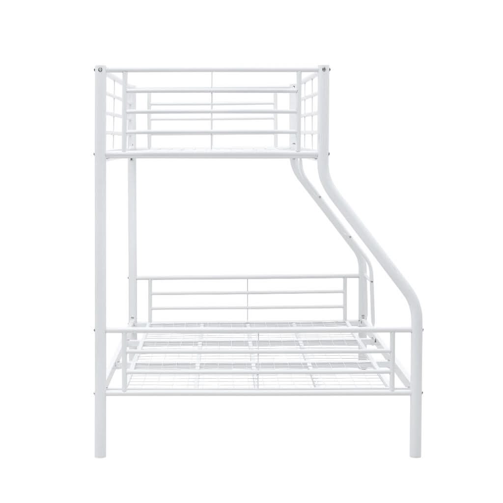CURZON SINGLE OVER DOUBLE  BUNK BEDS WHITE - MyChocolateWood